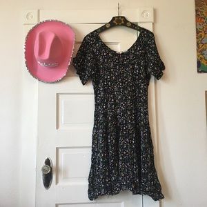 Vintage floral grunge dress